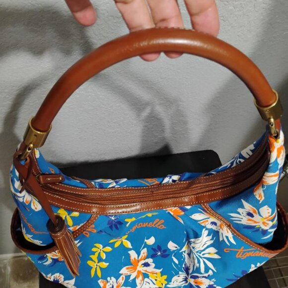 TIGNANELLO Fabric Canvas Tote Shoulder Bag - Picture 8 of 15